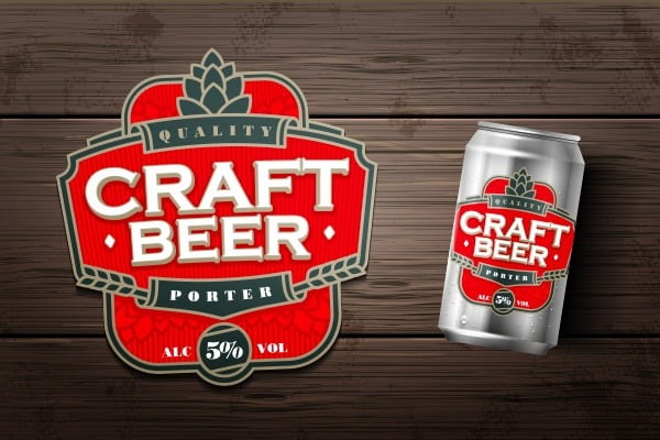 Craft beer labels